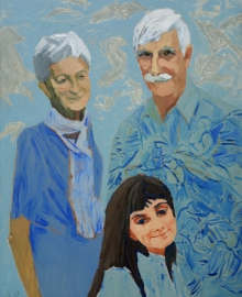 Portret Panstwa W z wnuczka Ala,99x80cm,2013.JPG